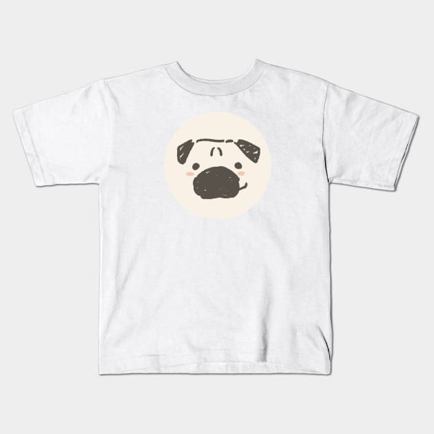 Pug Kids T-Shirt by nilstuff